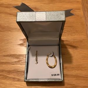 Solid 10K Yellow Gold Hoops